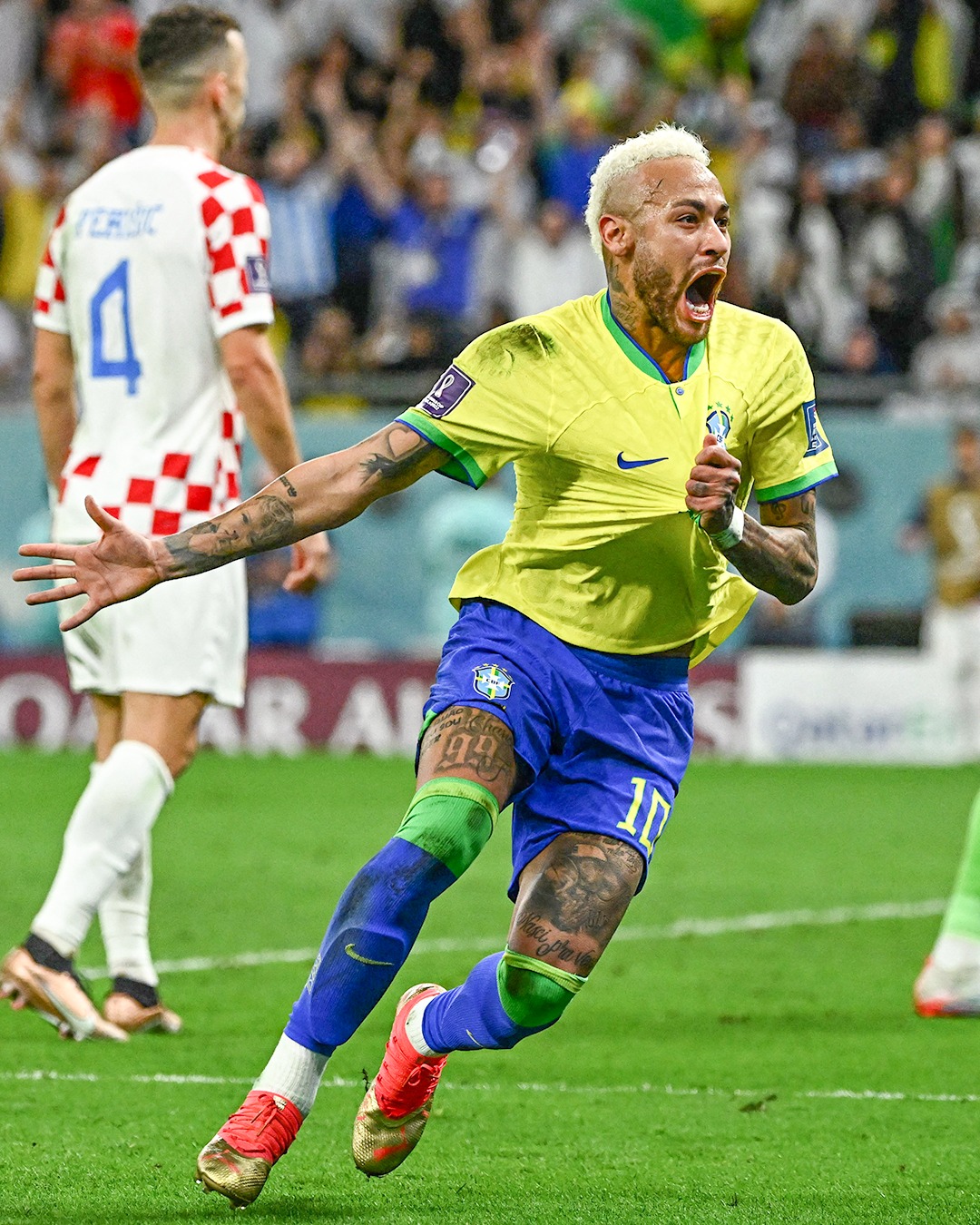اهداف لقاء البرازيل × كرواتيا في كأس العالم 2022 قطر بتعليق خليل البلوشي