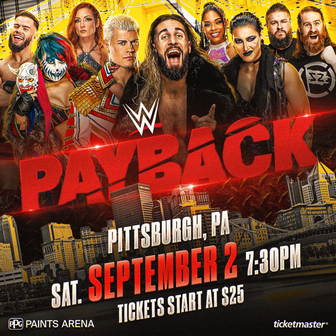 مشاهدة عرض بايباك WWE Payback 2023 مترجم اون لاين